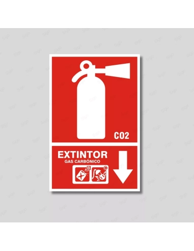 Rótulo Contra Incendios - Extintor | Cod. CI-6